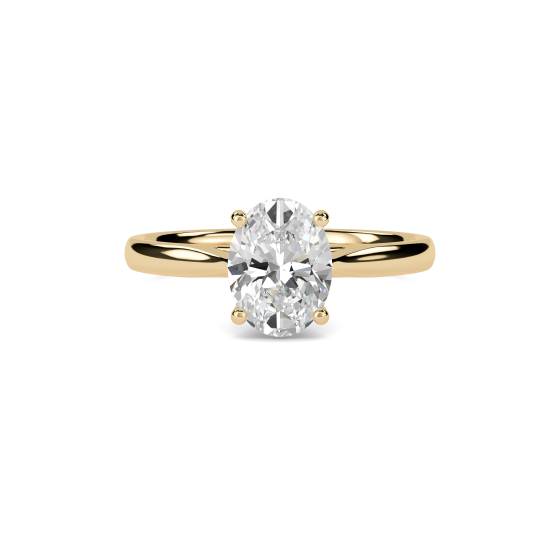 Oval Diamond Engagement Ring