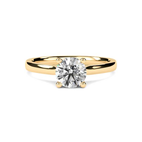 Traditional Round Diamond Solitaire Ring