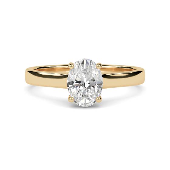 Oval Diamond Engagement Ring