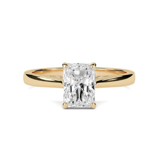 Elegant Radiant Diamond Engagement Ring