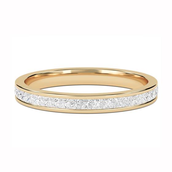 0.50ct VS/F-G Princess Diamond Cut Wedding Ring