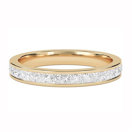 1.00ct VS/F-G Princess Diamond Cut Wedding Ring