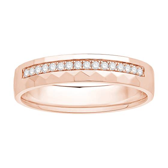 Mens Diamond Set Wedding Band