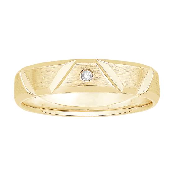 Mens Diamond Set Wedding Band